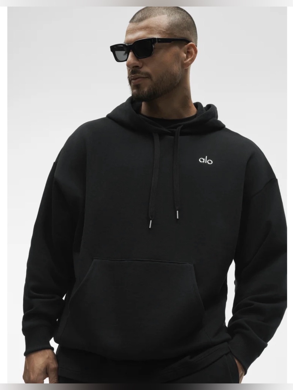 ALO Yoga Unisex “ACCOLADE” Black Hoodie